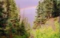 [Rainbow sighted on the East Fork trail]