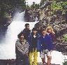 [Group photo at St. Mary's Falls