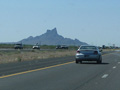 View from I10 of Picacho Peak