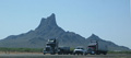 View from I10 of Picacho Peak